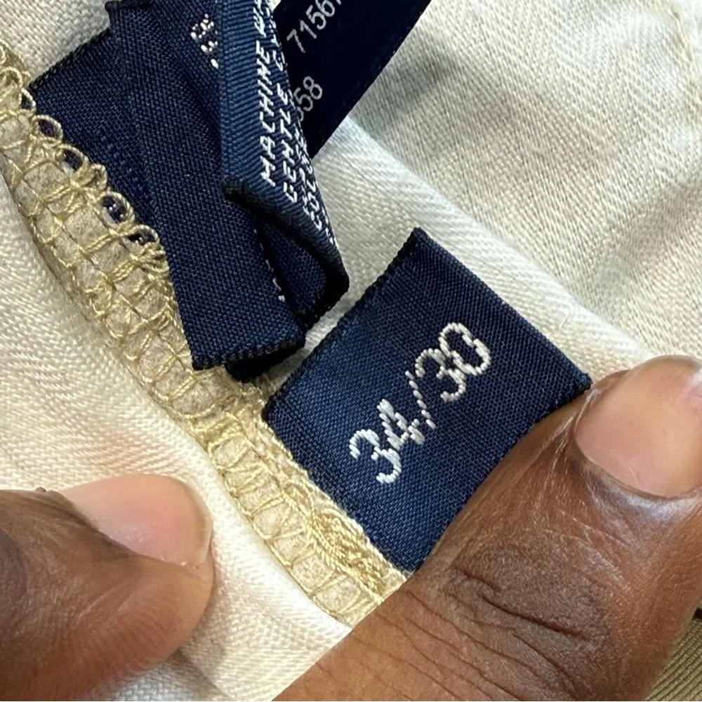 Polo Golf Ralph Lauren Performance‎ Chino Pants Beige Khaki 33x30 Preppy Classic